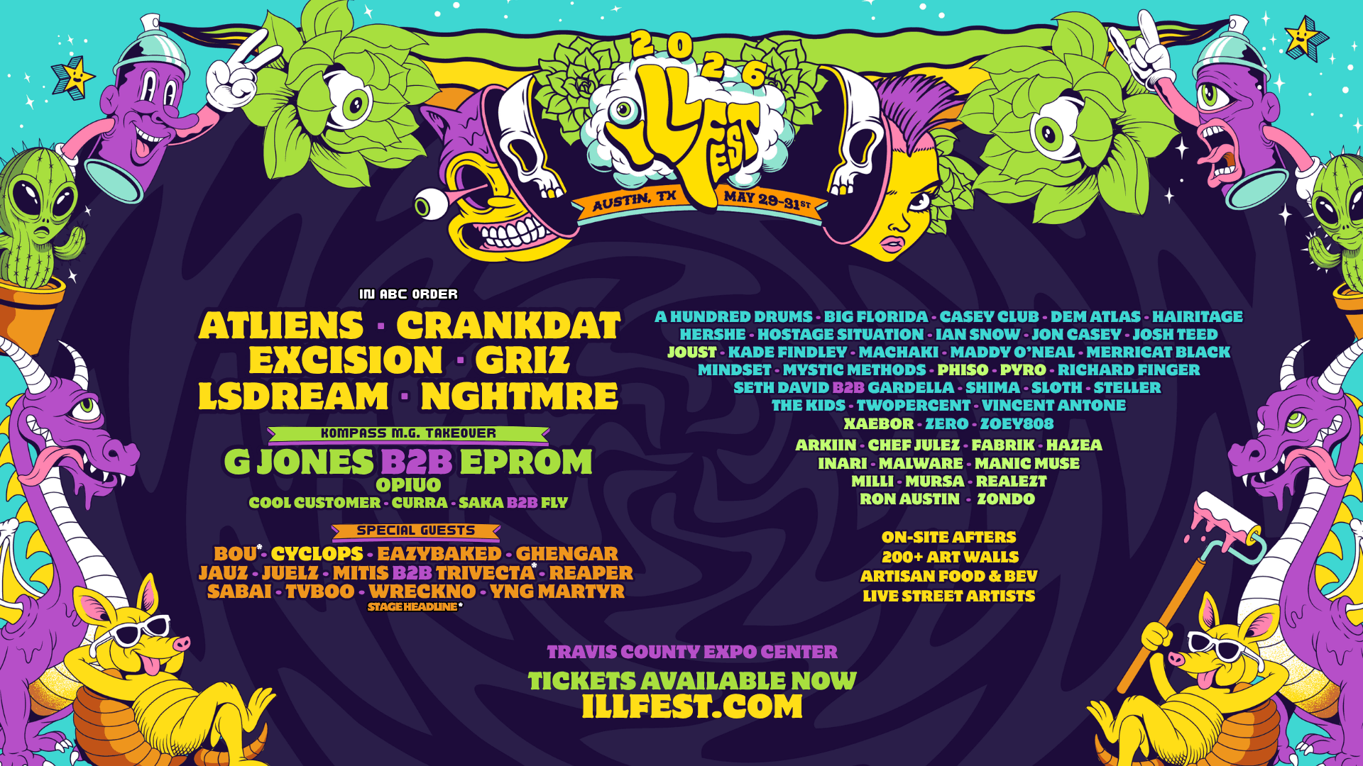 ILLfest Music and Street Art Festival at the Travis County Expositon Center | Austin, TX
